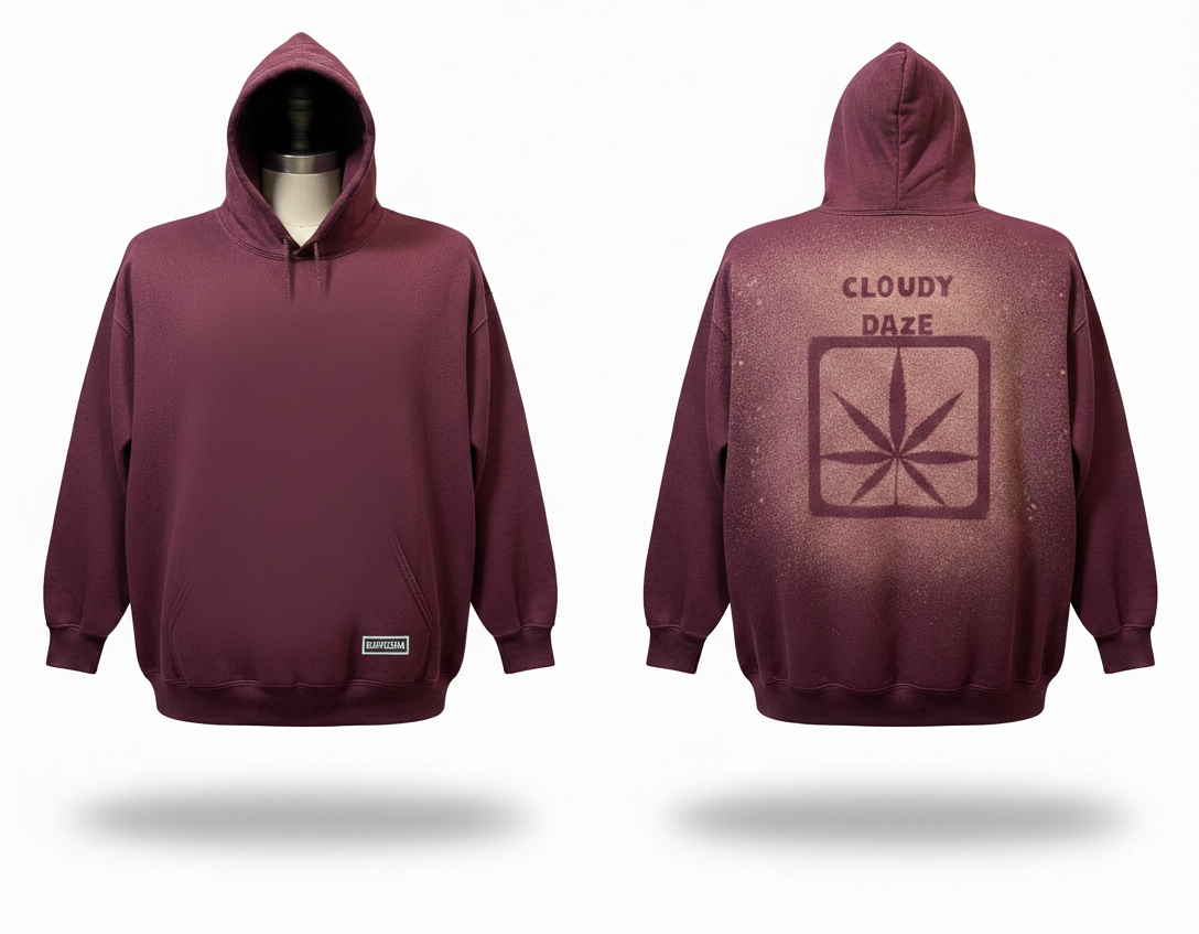 H40 - Merlot Cloudy Daze Hoodie