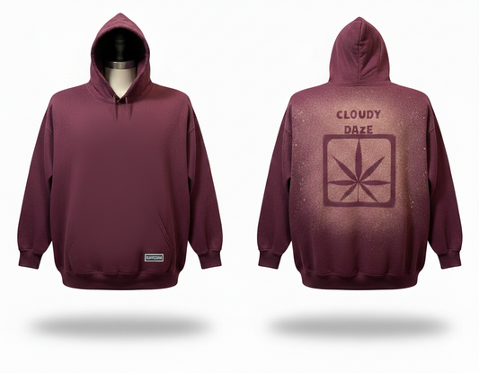 H40 - Merlot Cloudy Daze Hoodie