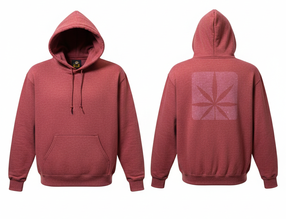 H41 - Sage Red Rose Cloudy Daze Hoodie