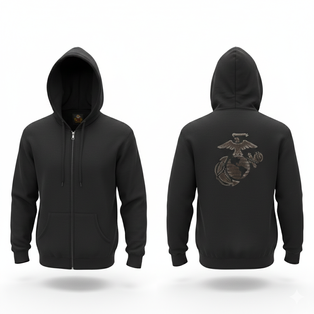 H65 - US Marines Zip Hoodie