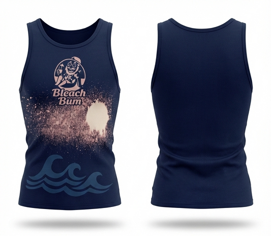 T23 - Branded Night Beach Tank Top